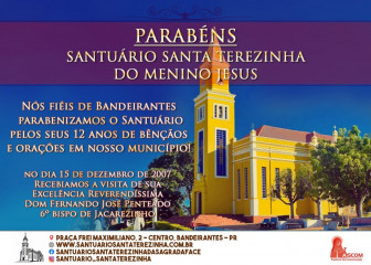 ANIVERSÁRIO SANTUÁRIO SANTA TEREZINHA DO MENINO JESUS